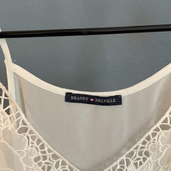 Brandy Melville Sheer White Cami - Picture 2 of 3